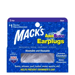 Aqua Block Ear Plugs - Clear
