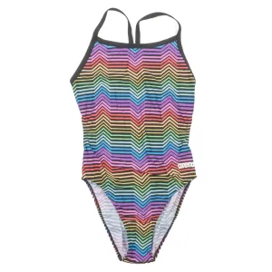 Arena Multicolor Stripes Challenge Back One Piece - Women's
