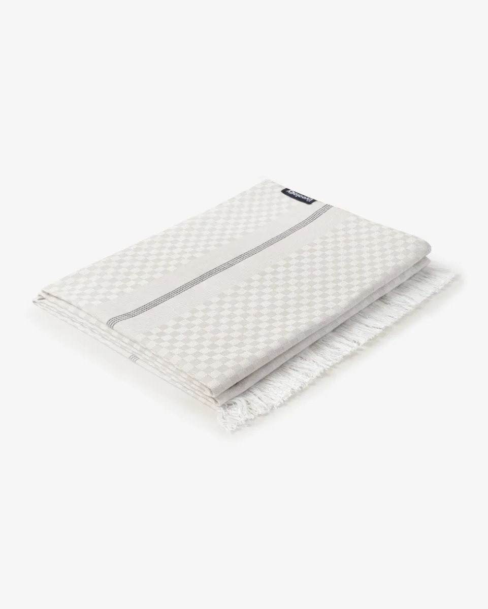 Bamboo & Cotton Blend Woven Bath Towel | Chequerboard