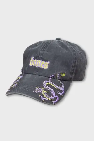BILLY BONES CLUB DRAGON TAIL DAD CAP - WASHED BLACK