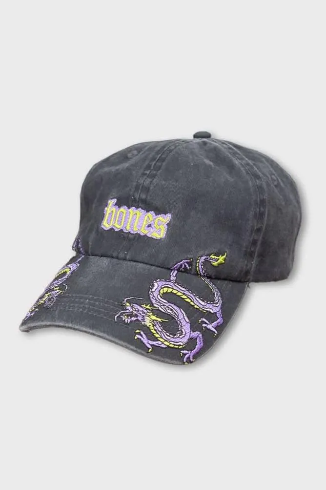 BILLY BONES CLUB DRAGON TAIL DAD CAP - WASHED BLACK