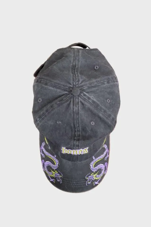 BILLY BONES CLUB DRAGON TAIL DAD CAP - WASHED BLACK