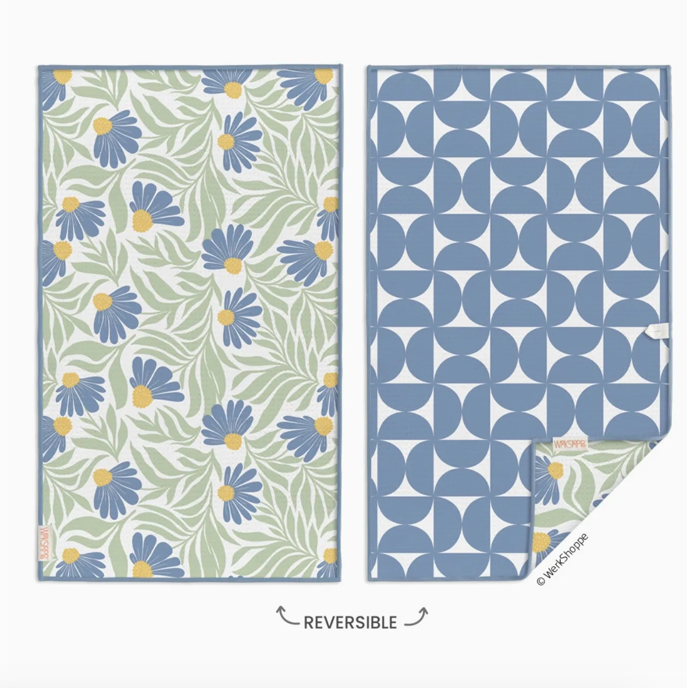Blue Coneflower Microfiber Kitchen Towel