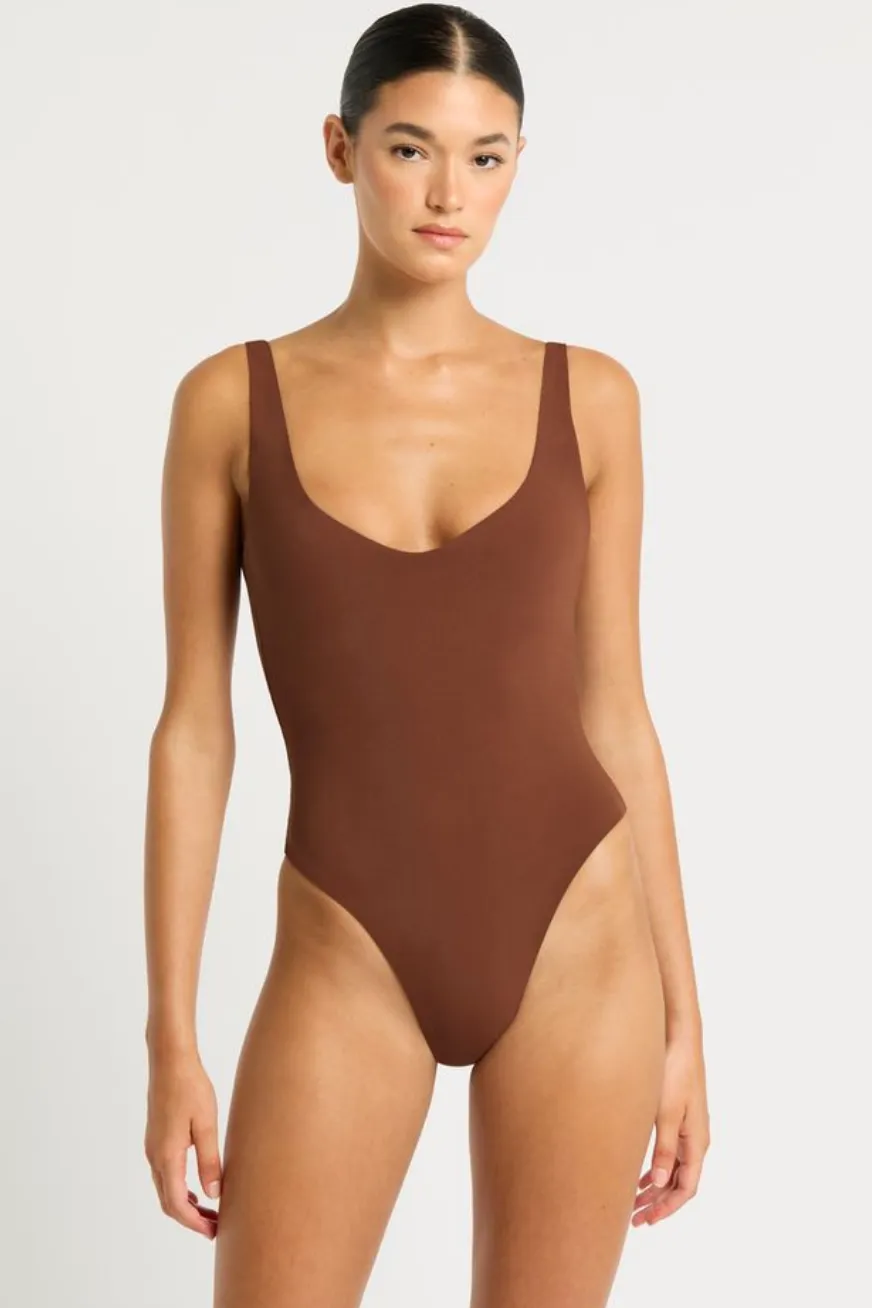 BOND-EYE SWIM LUCIA REVERSIBLE ONE PIECE - BLACK/ARABICA
