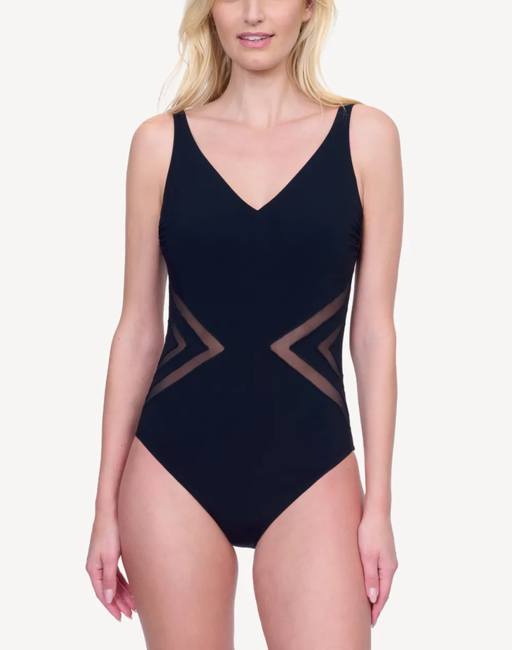 Day Dreamer V Neck One Piece Swimsuit
