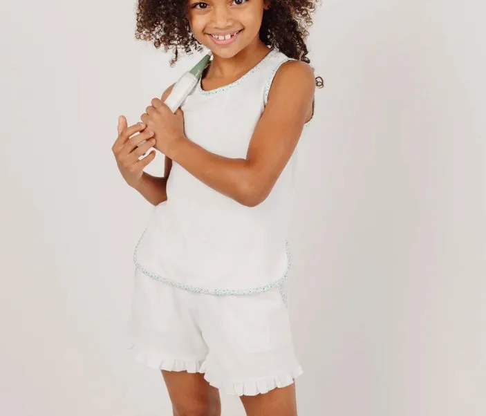 MINNOW~French Terry ruffle short