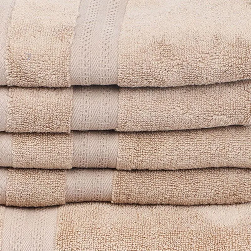 Misora Hand & Face Towel Combo (Beige) - Six Piece Set