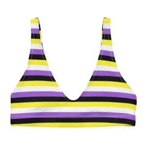 Non-Binary Flag Bikini Top