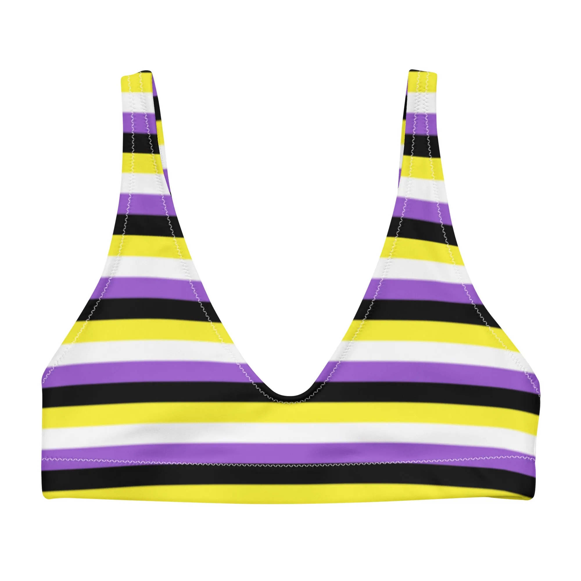 Non-Binary Flag Bikini Top