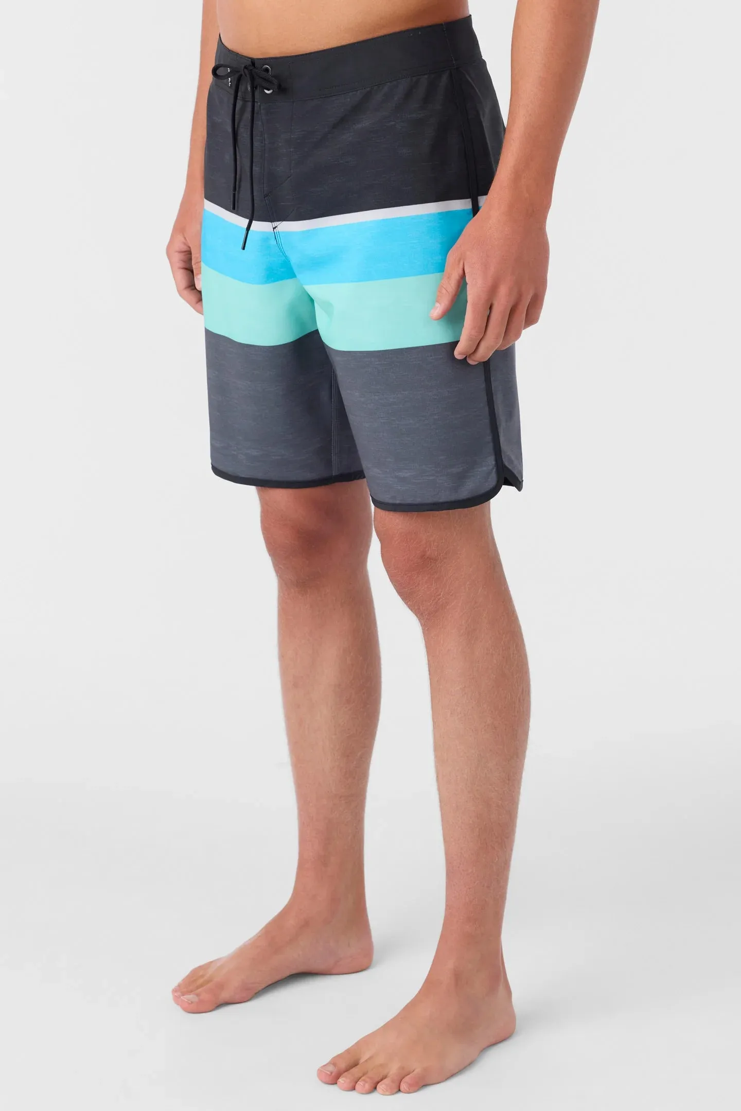 O'NEILL LENNOX SCALLOP 19" BOARDSHORTS - BLACK