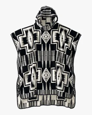 Pendleton Adult Jacquard Hooded Towel - Harding Black
