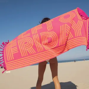 Pool Towel (Hot Pink   Popsicle Orange)