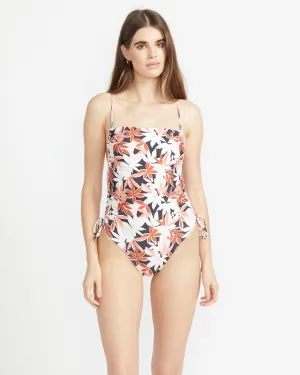 Reversible Check Mate One Piece Swimsuit - Electric Coral