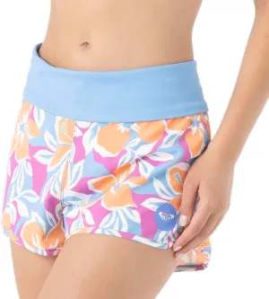 Roxy Women's Standard Board Tummy Control, 4-Way Stretch, Quick-Dry 2" Inseam Swim, UPF 50  Beach Shorts, Multi, X-Large