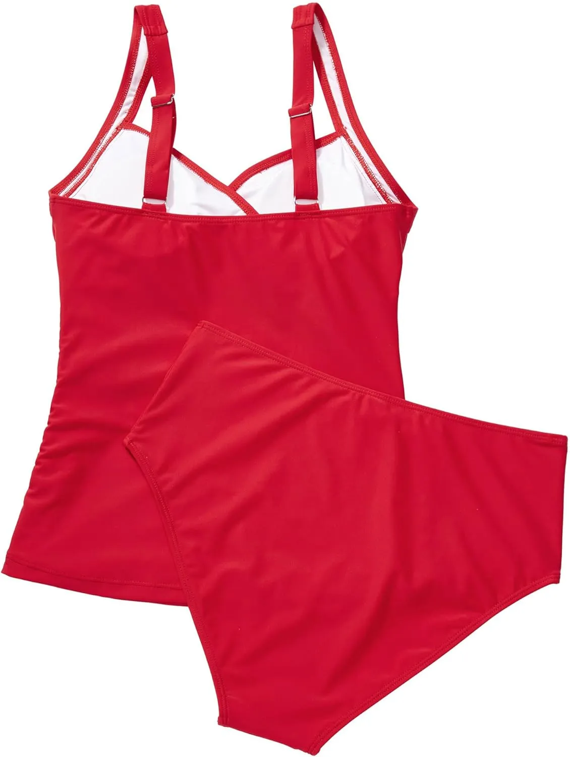 SUUKSESS Women Sexy Twist Push Up Tankini Swimsuit Tummy Control Bathing Suits
