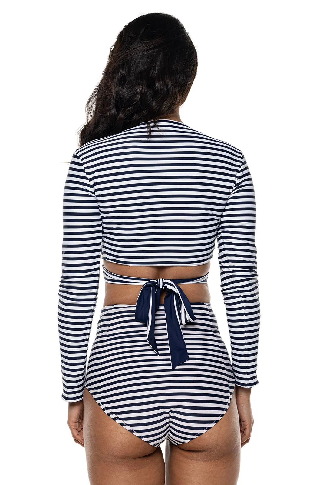 Women's Sunny Isles Reversible Wrap Shrug  |  Navy/White Stripe Reversible
